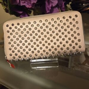 Christian Louboutin Panettone Spike Leather Wallet Very Good